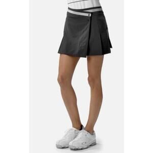 Oakley Black Wrap Skort Women Size 12 Golf Tennis Athletic Snap Waist